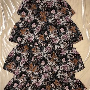 A.L.C. Tiered Paisley Maxi Skirt